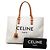 Céline Celine Brown Small Canvas Logo Print Horizontal Cabas Tote Braun Beige - Ansicht 8