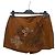 Ermanno Scervino Wildleder-Skort mit Blumenapplikation Braun