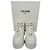 Céline Sneakers Celine con lacci e strap in velcro in pelle bianca Bianco - vista 16