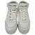Céline Sneakers Celine con lacci e strap in velcro in pelle bianca Bianco - vista 3