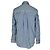 Céline Camicia Celine con bottoni a righe in cotone azzurro chiaro Blu Blu chiaro - vista 4