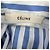 Céline Camicia Celine con bottoni a righe in cotone azzurro chiaro Blu Blu chiaro - vista 5