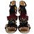 Sandali Fedora con frange di Jimmy Choo in raso multicolore - vista 3