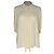 Céline Blusa Celine Vintage com gravata embutida em acetato amarelo pastel