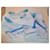 Courreges Foulard Courrèges Bianco Blu  - vista 3