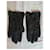 Autre Marque Schwarze Pythonleder-Handschuhe  - Ansicht 2