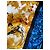 Pantaloncini stampati Just Cavalli Nero Bianco Blu Multicolore D'oro - vista 3