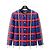 RARE CHANEL 08P RUNWAY BLUE RED GOLD CC MULTI CHAINS TWEED JACKET FR 44 Vermelho Azul Multicor Dourado Azul marinho Gold hardware