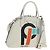 Borsa PRADA in pelle 2way Bianco Argento Auth 190398SAM