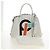 Borsa PRADA in pelle 2way Bianco Argento Auth 190398SAM - vista 12