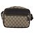 Borsa a tracolla GUCCI GG Supreme in PVC e pelle Beige Argento 114291 Auth ka5174 - vista 13