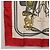 Hermès HERMES Carré 90 Seidentuch Beige Rot Authentisch 186940 - Ansicht 8
