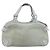 Borsa Salvatore Ferragamo Gancini in pelle e scamosciato azzurro chiaro argento Auth 186612 Blu chiaro - vista 2