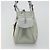 Borsa Salvatore Ferragamo Gancini in pelle e scamosciato azzurro chiaro argento Auth 186612 Blu chiaro - vista 3