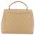 CHANEL Matelasse Hand Bag Lamb Skin Beige Gold CC Auth ka5163V D'oro - vista 2