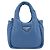 Borsa PRADA in pelle 2way Blu Argento Auth 191476SM - vista 13