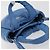 Borsa PRADA in pelle 2way Blu Argento Auth 191476SM - vista 6