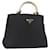 Borsa PRADA Nylon Nero Oro Auth 189423 D'oro