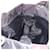 Borsa PRADA Nylon Nero Oro Auth 189423 D'oro - vista 21