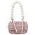 Borsa a Spalla con Catena CHANEL Tweed 2way Pink Gold CC Auth 191647SAM Rosa D'oro - vista 13