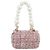 Borsa a Spalla con Catena CHANEL Tweed 2way Pink Gold CC Auth 191647SAM Rosa D'oro - vista 2
