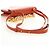 Borsa a tracolla BOTTEGA VENETA Mount Chain in pelle 2way Arancione Oro Auth 190620V - vista 8