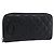 CHANEL Matelasse Cambon Line Long Wallet Leather Black Silver CC Auth 190679 Nero Argento