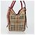 Borsa a tracolla BURBERRY Nova Check PVC Beige Oro Auth mr2695 D'oro - vista 4