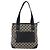 Borsa Tote GUCCI GG Canvas Nera 019 0402 Auth ka5189 Nero - vista 13