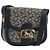 Céline CELINE C Sulky Shoulder Bag Canvas Black Gold Auth mr2664 Nero D'oro