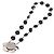 Collana Miu Miu Metal Black Silver Auth BA14047A Nero Argento - vista 7