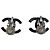 Orecchini CHANEL COCO Mark in metallo nero CC Auth 189989A - vista 3