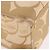 Borsa Tote con tracolla a catena CHANEL in Raffia Beige Oro CC Auth 191448V D'oro - vista 9