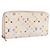 LOUIS VUITTON Monogram Multicolor Zippy Wallet White M60274 LV Auth BA14074 Bianco Monogramma