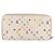 LOUIS VUITTON Monogram Multicolor Zippy Wallet White M60274 LV Auth BA14074 Bianco Monogramma - vista 2