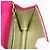 Borsa a tracolla CHANEL V Stitched Chain in raso Rosa e Oro CC Autentica 186601 D'oro - vista 20