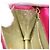 Borsa a tracolla CHANEL V Stitched Chain in raso Rosa e Oro CC Autentica 186601 D'oro - vista 21