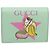 GUCCI Bananya Cartera Compacta de Cuero Verde Menta 701009 Auth 191625M - vista 13