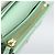 GUCCI Bananya Cartera Compacta de Cuero Verde Menta 701009 Auth 191625M - vista 22