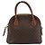 Céline Borsa a Mano CELINE Macadam Canvas PVC Pelle 2way Marrone Oro Auth gh2206 D'oro - vista 13