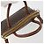 Céline Borsa a Mano CELINE Macadam Canvas PVC Pelle 2way Marrone Oro Auth gh2206 D'oro - vista 7