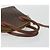 Céline Borsa a Mano CELINE Macadam Canvas PVC Pelle 2way Marrone Oro Auth gh2206 D'oro - vista 8