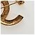 Spilla CHANEL COCO Mark in metallo color oro CC Autentica 190723M - vista 11