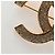 Spilla CHANEL COCO Mark in metallo color oro CC Autentica 190723M - vista 5