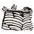 CHANEL Chanel Borsa a Spalla Sportiva Reversibile Zebra Bianca CC Auth BA14015 Bianco Stampa zebra - vista 3