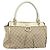 Borsa Tote GUCCI GG Canvas Abbey Beige Oro 189831 Auth BA13928A D'oro