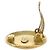 CHANEL COCO Mark Ohrringe aus Metall Gold Tone CC Authentisch 190201M