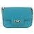 Borsa a tracolla Salvatore Ferragamo Gancini in catena di pelle blu e oro Auth 191493A D'oro Turchese - vista 13