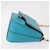 Borsa a tracolla Salvatore Ferragamo Gancini in catena di pelle blu e oro Auth 191493A D'oro Turchese - vista 3