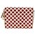 Portafoglio con catena Christian Dior in pelle rosso oro Auth 190495M D'oro - vista 2